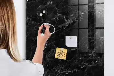 Magnetic dry erase board dark marble