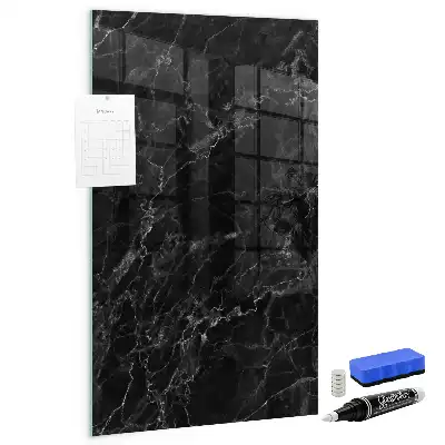 Magnetic dry erase board dark marble