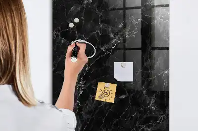 Magnetic dry erase board dark marble