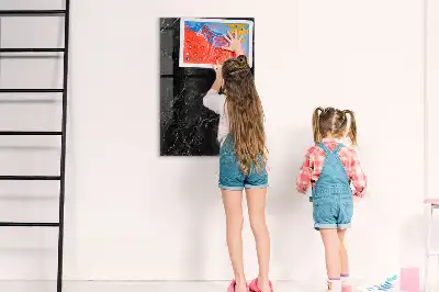 Magnetic dry erase board dark marble
