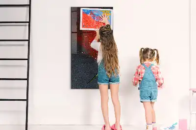 Dry erase magnetic board with ground paprika