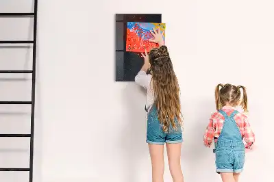 Dry erase magnetic board with ground paprika