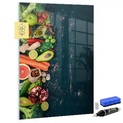 Magnetic dry erase board vegan table version