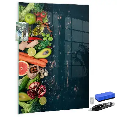 Magnetic dry erase board vegan table version