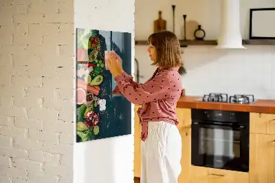 Magnetic dry erase board vegan table version