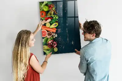 Magnetic dry erase board vegan table version