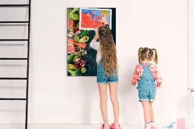 Magnetic dry erase board vegan table version