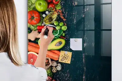 Magnetic dry erase board vegan table version
