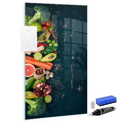 Magnetic dry erase board vegan table version