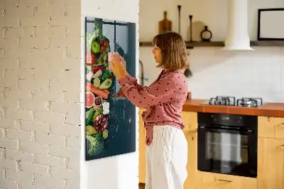 Magnetic dry erase board vegan table version