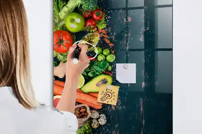 Magnetic dry erase board vegan table version