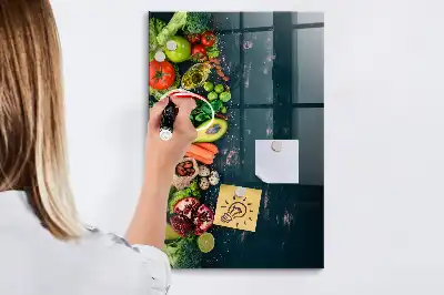 Magnetic dry erase board vegan table version