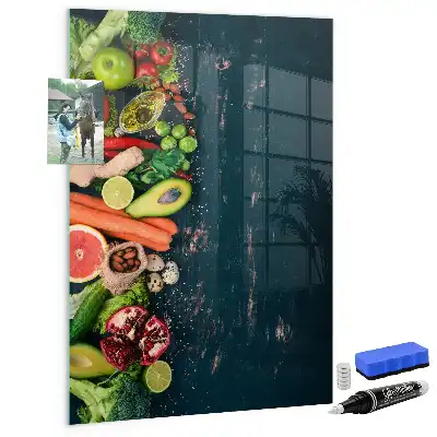 Magnetic dry erase board vegan table version
