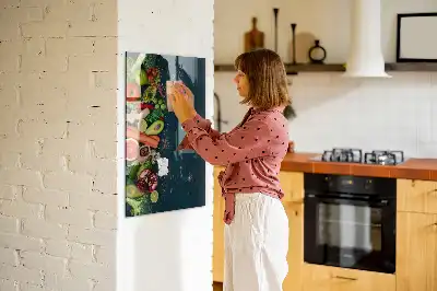 Magnetic dry erase board vegan table version