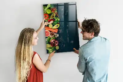 Magnetic dry erase board vegan table version