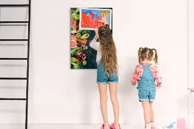 Magnetic dry erase board vegan table version