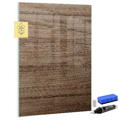 Magnetic dry erase board with a wood frame