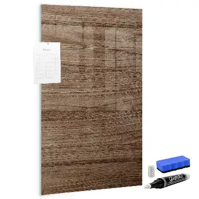 Magnetic dry erase board with a wood frame