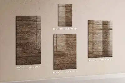 Magnetic dry erase board with a wood frame