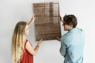 Magnetic dry erase board with a wood frame