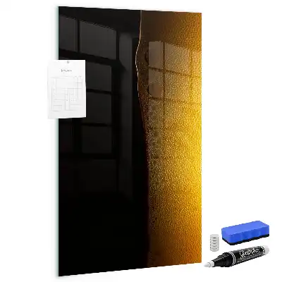 Magnetic dry erase board dark beer