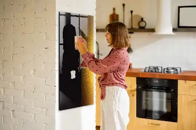 Magnetic dry erase board dark beer