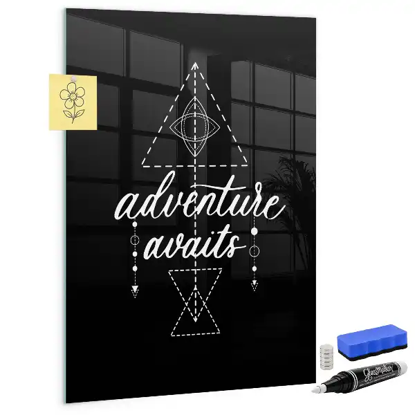 Magnetic dry erase board Adventure design