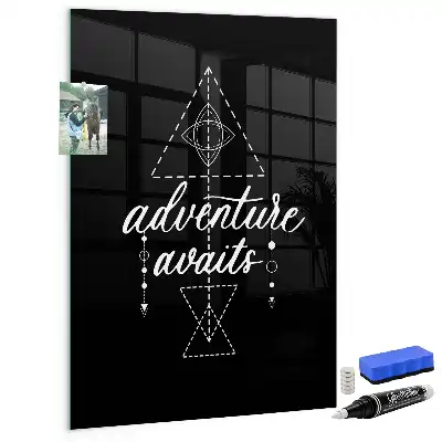Magnetic dry erase board Adventure design