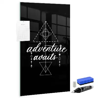 Magnetic dry erase board Adventure design