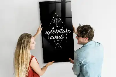 Magnetic dry erase board Adventure design