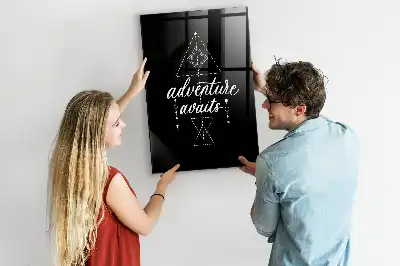 Magnetic dry erase board Adventure design