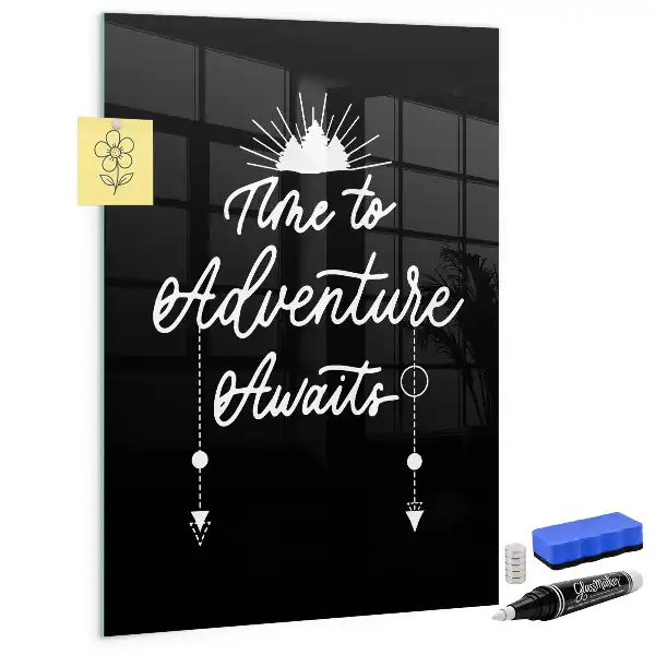 Magnetic dry erase board Adventure style