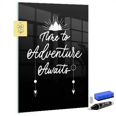 Magnetic dry erase board Adventure style