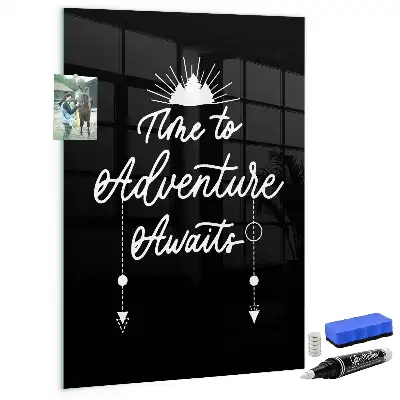 Magnetic dry erase board Adventure style