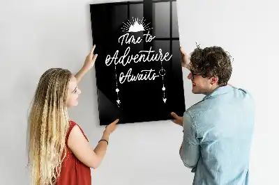Magnetic dry erase board Adventure style