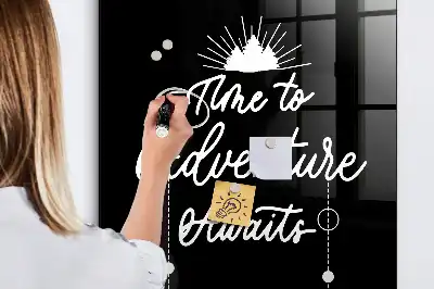 Magnetic dry erase board Adventure style