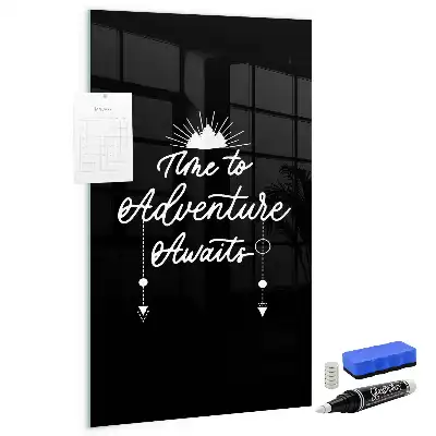 Magnetic dry erase board Adventure style