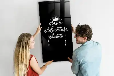 Magnetic dry erase board Adventure style