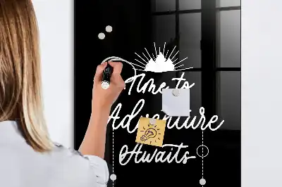 Magnetic dry erase board Adventure style