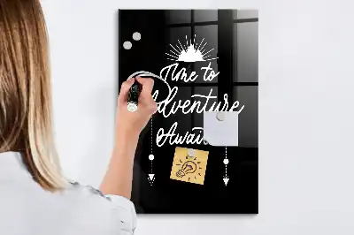 Magnetic dry erase board Adventure style