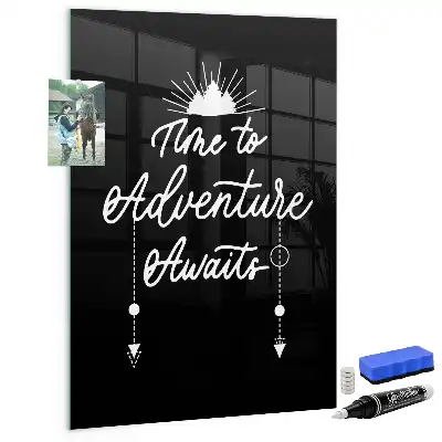 Magnetic dry erase board Adventure style