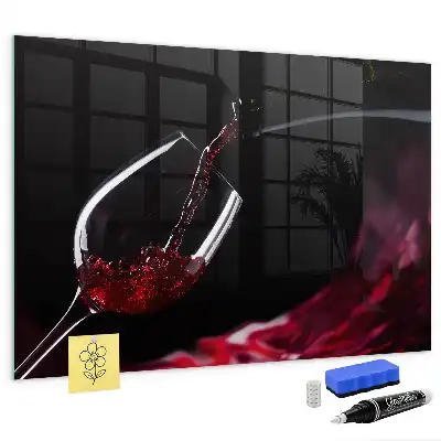 Magnetic dry erase board wine-colored version