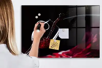 Magnetic dry erase board wine-colored version
