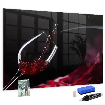 Magnetic dry erase board wine-colored version
