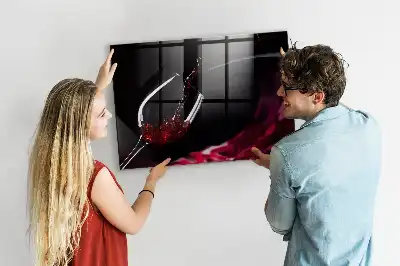 Magnetic dry erase board wine-colored version