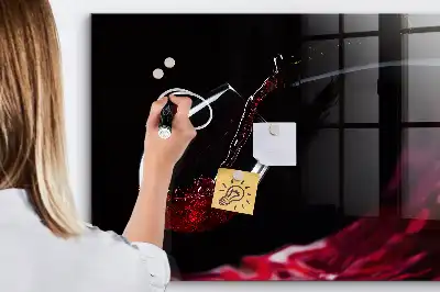 Magnetic dry erase board wine-colored version