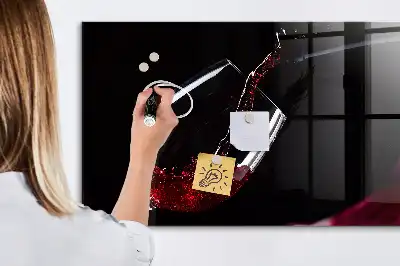 Magnetic dry erase board wine-colored version