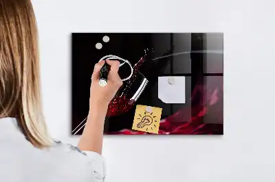 Magnetic dry erase board wine-colored version