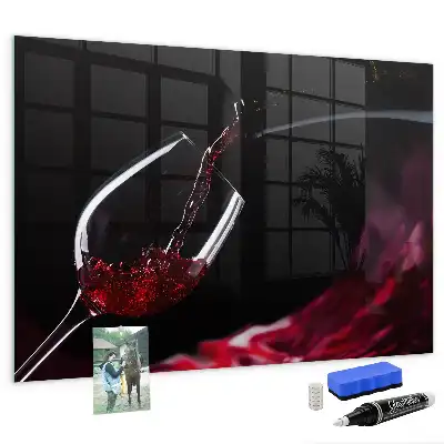 Magnetic dry erase board wine-colored version