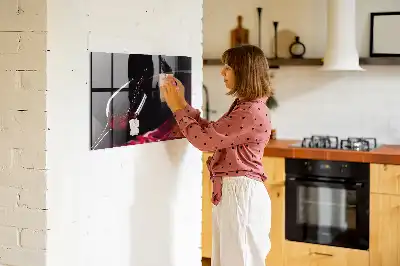 Magnetic dry erase board wine-colored version